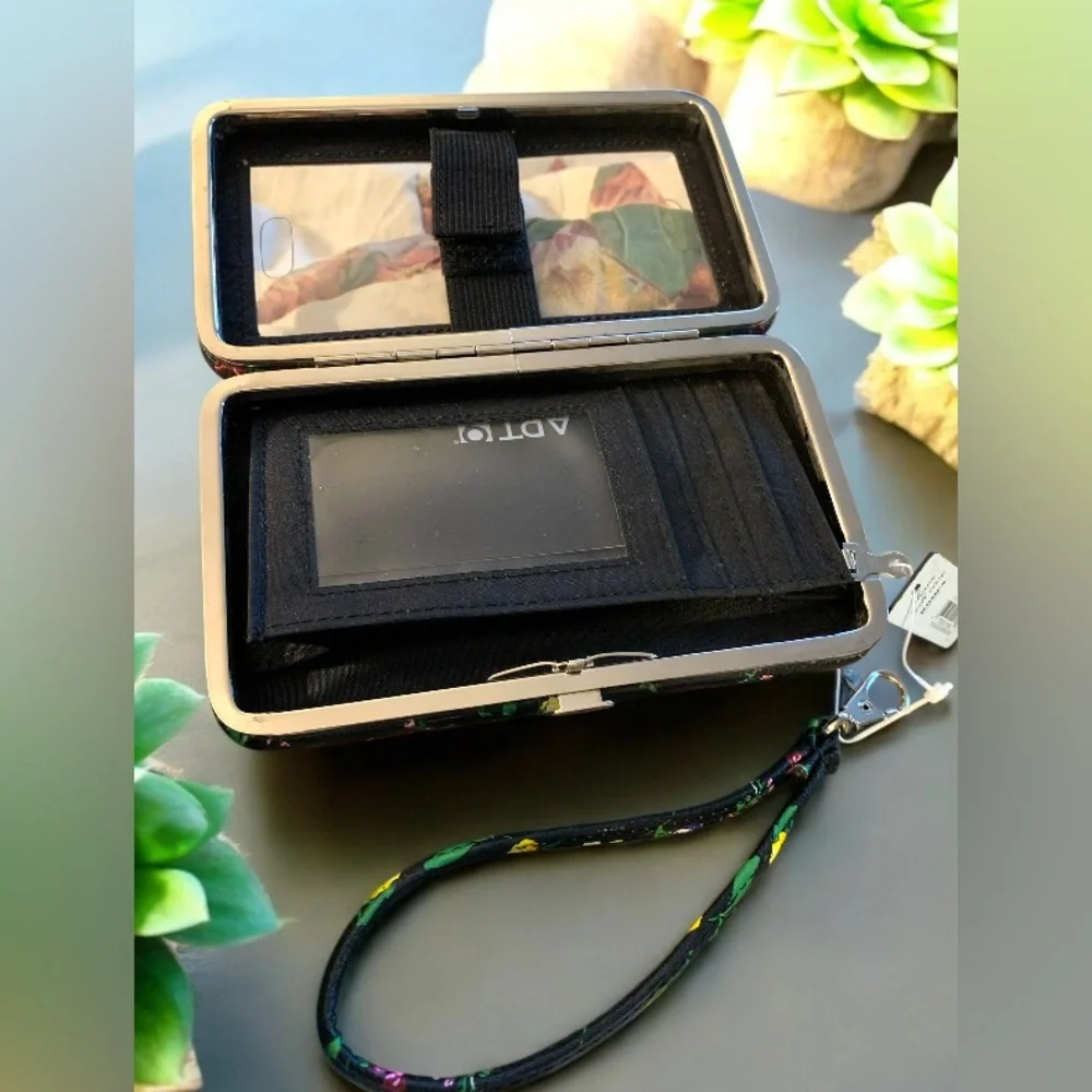 Phone tech wallet Touch N Go case with Artistic Design with attachable handle